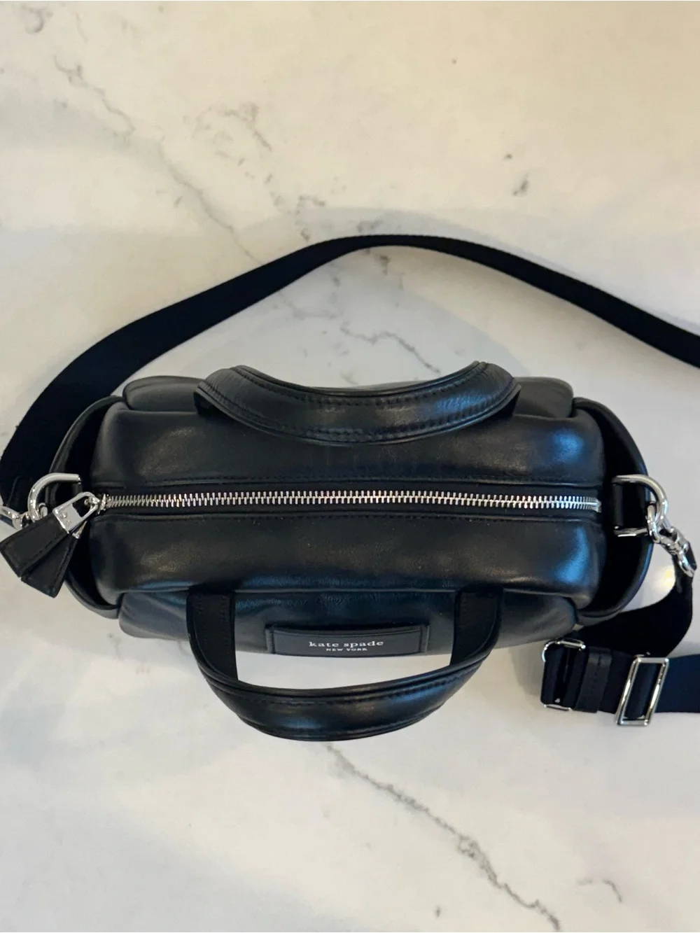 kate spade Black Puffed Satchel Handbag - Crossbody